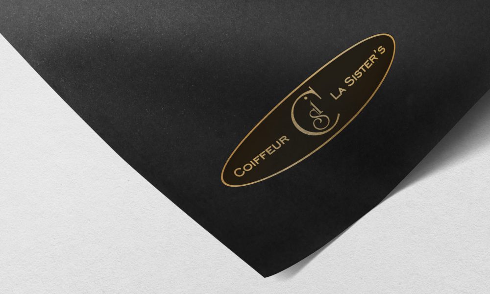 Logo mockup PSD paper, realistic elegant design